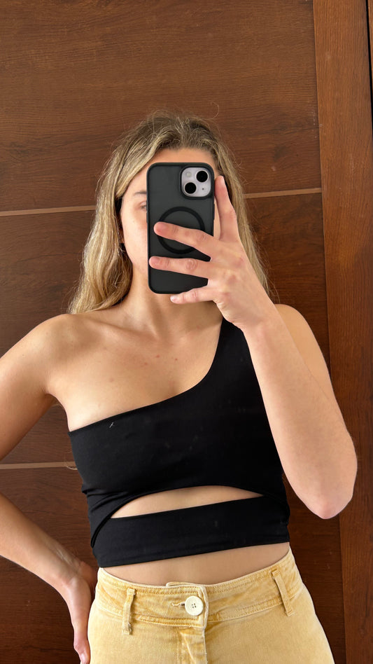 Top negro de lycra