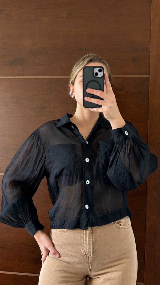 Camisa Indian traslucida