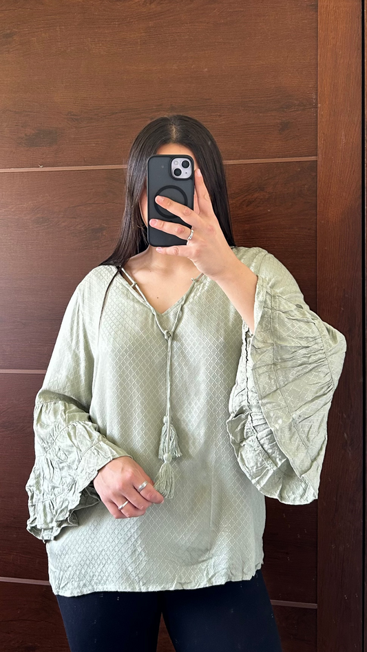 Blusa verde agua MARFINNO